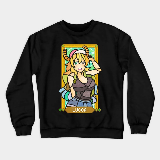 Lucoa - Miss Kobayashi's Dragon Maid Crewneck Sweatshirt by vizcan